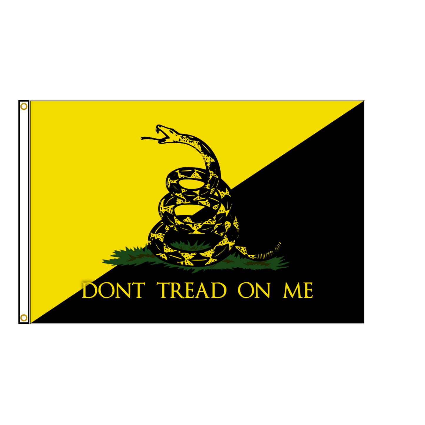 Gadsden on Anarcho Capitalist Flag - Don't Tread On Me