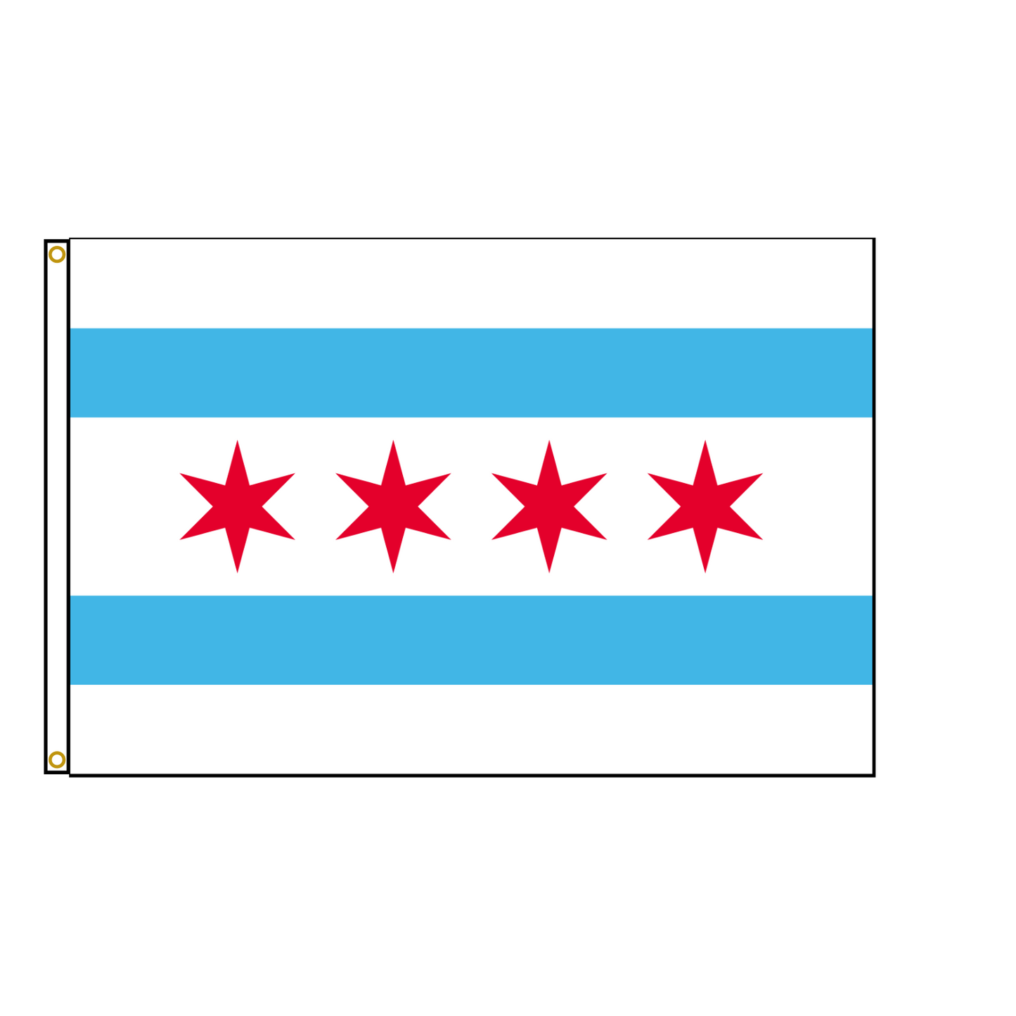 Chicago Illinois Flag