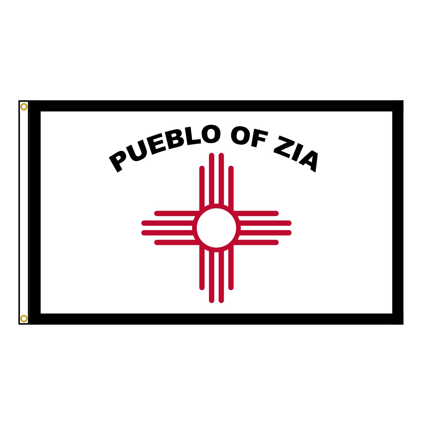 Zia Pueblo Flag
