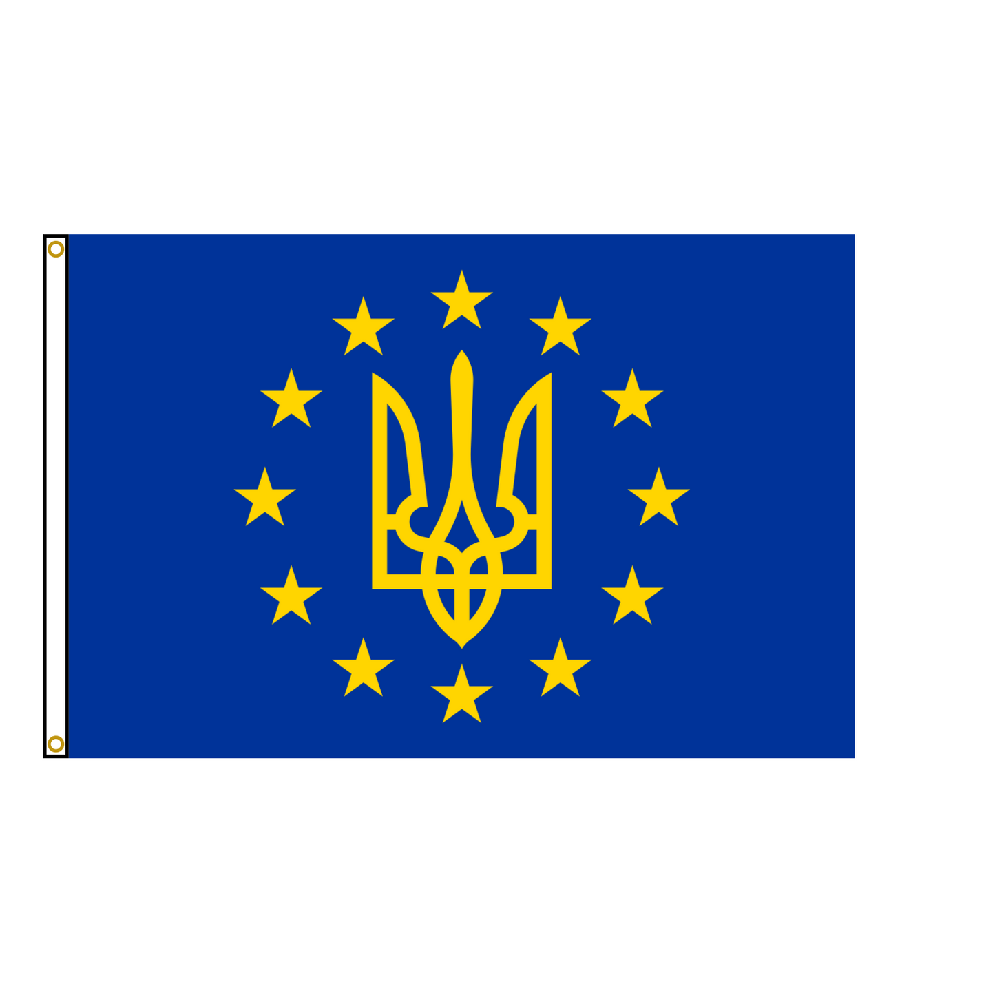 Ukraine European Union Flag