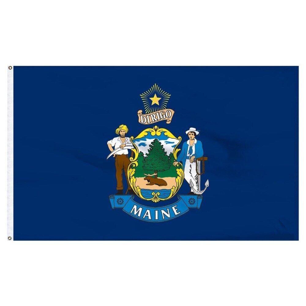 Maine State Flag USA