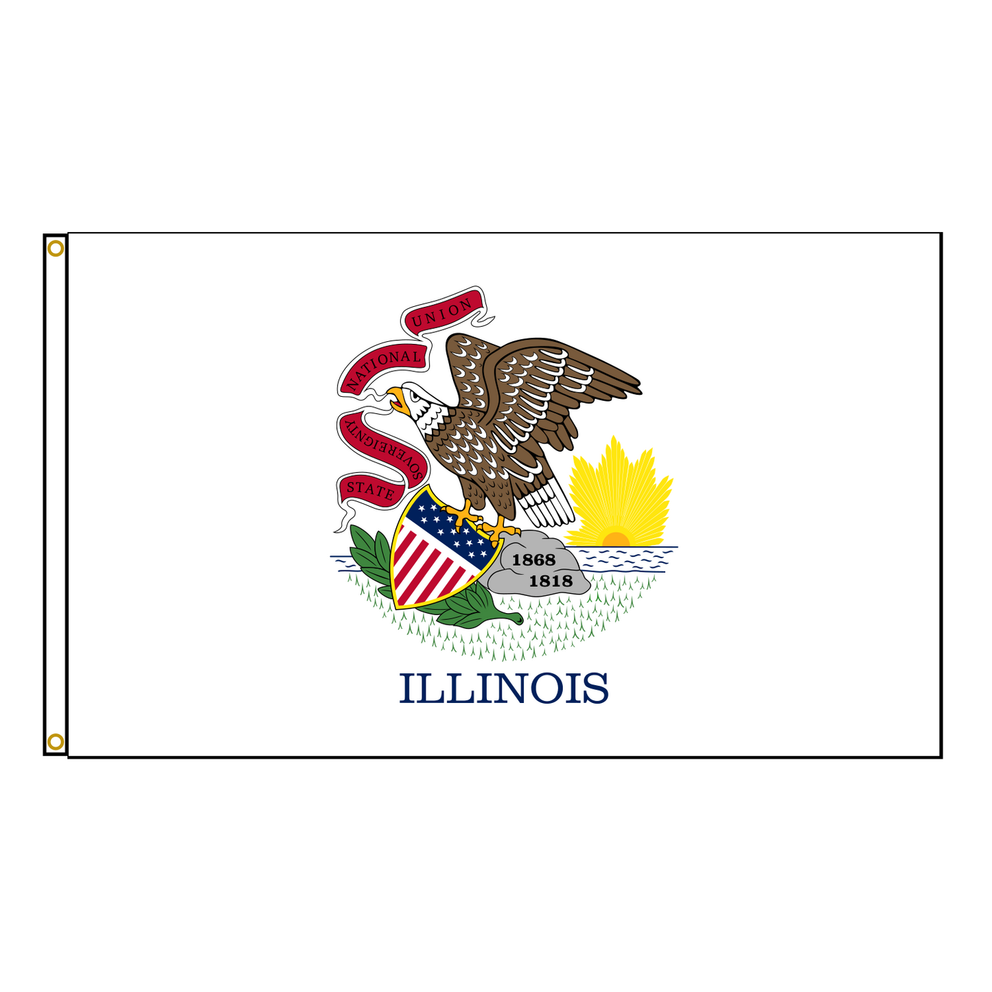 Illinois State Flag Polyester USA