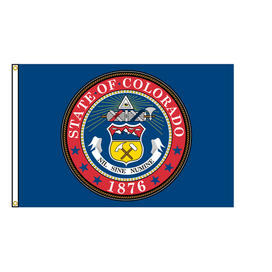Old Colorado State Flag 1876 – 1907