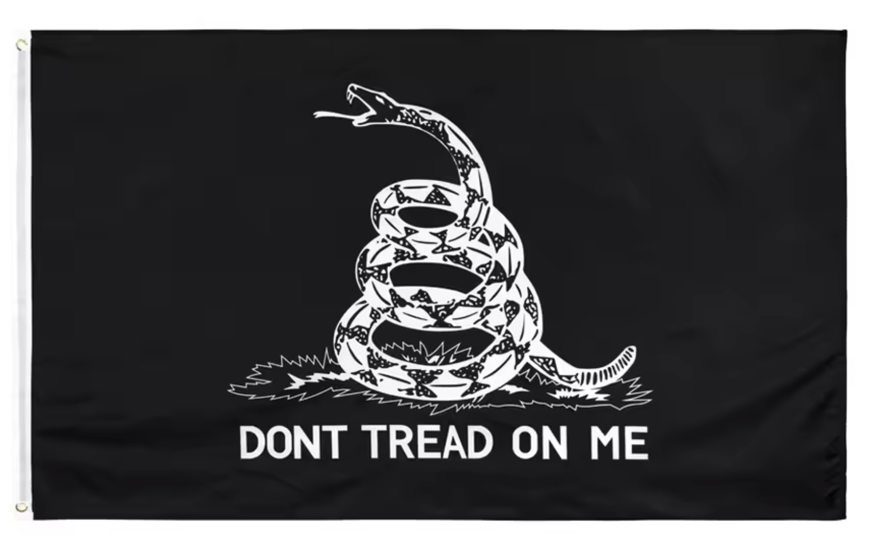 Black Gadsden Flag - Don't Tread On Me