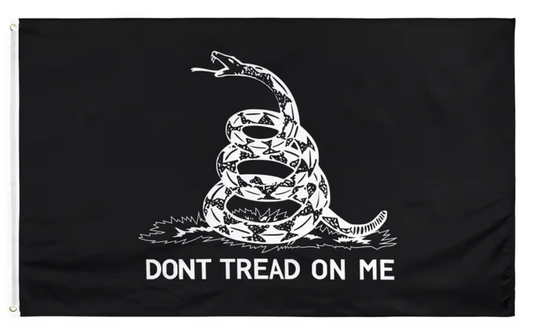 Black Gadsden Flag - Don't Tread On Me