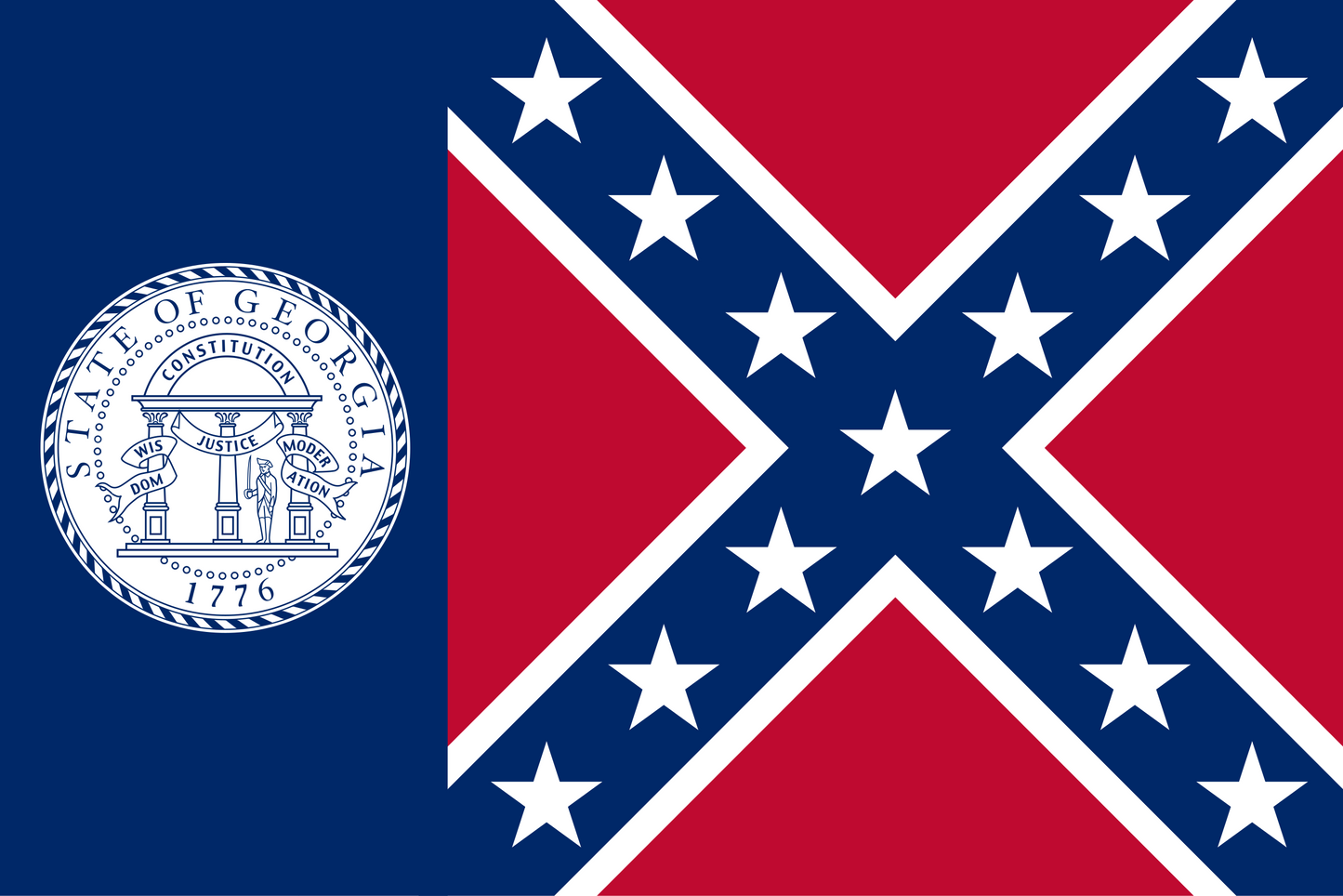 Old Georgia State Flag 1956 - 2001