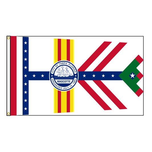 Tampa Florida Rectangle Flag