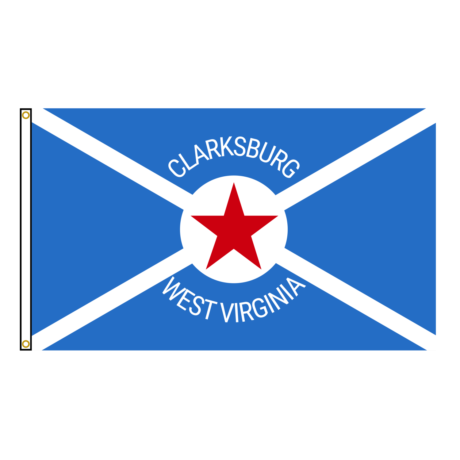 Clarksburg West Virginia Flag