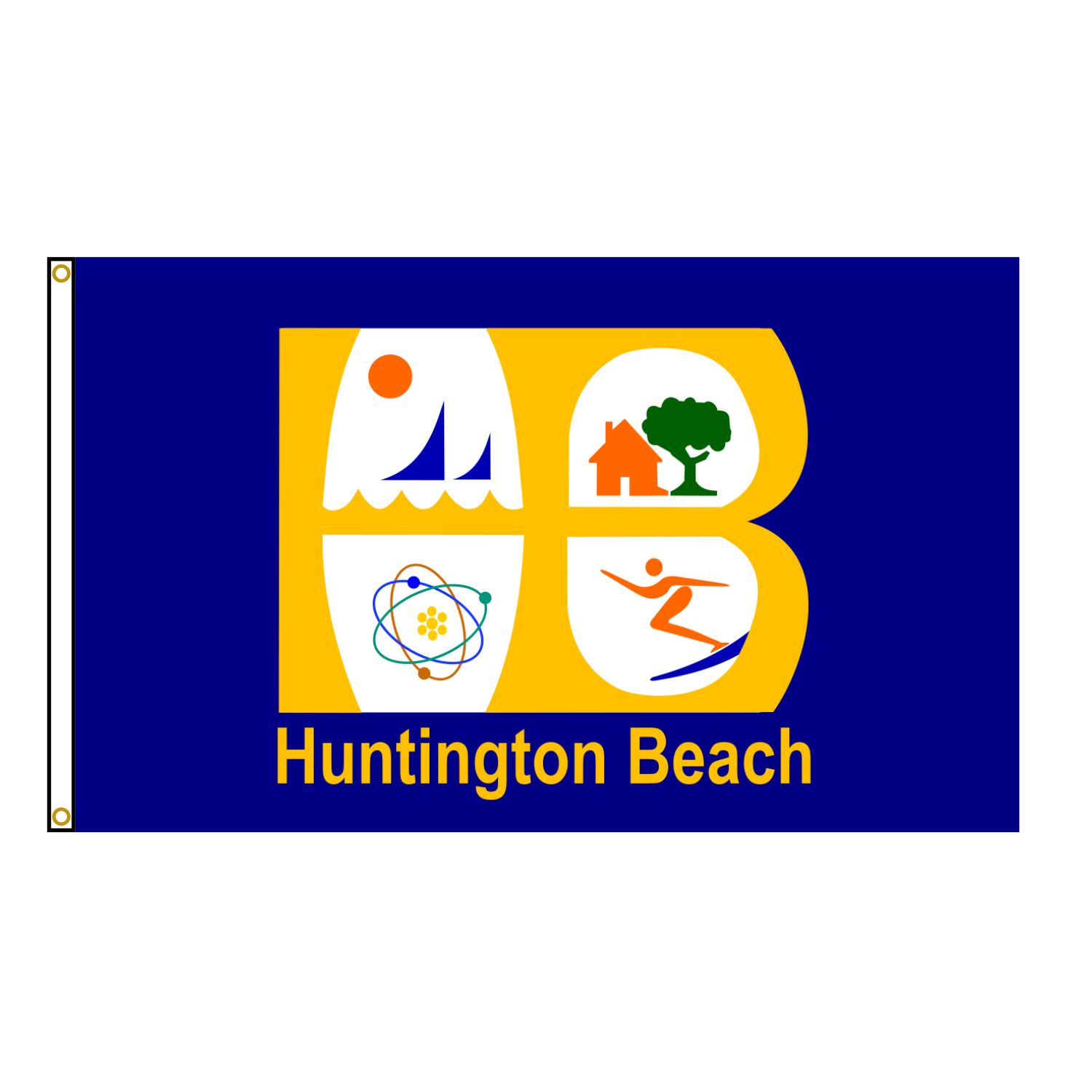 Huntington Beach California Flag
