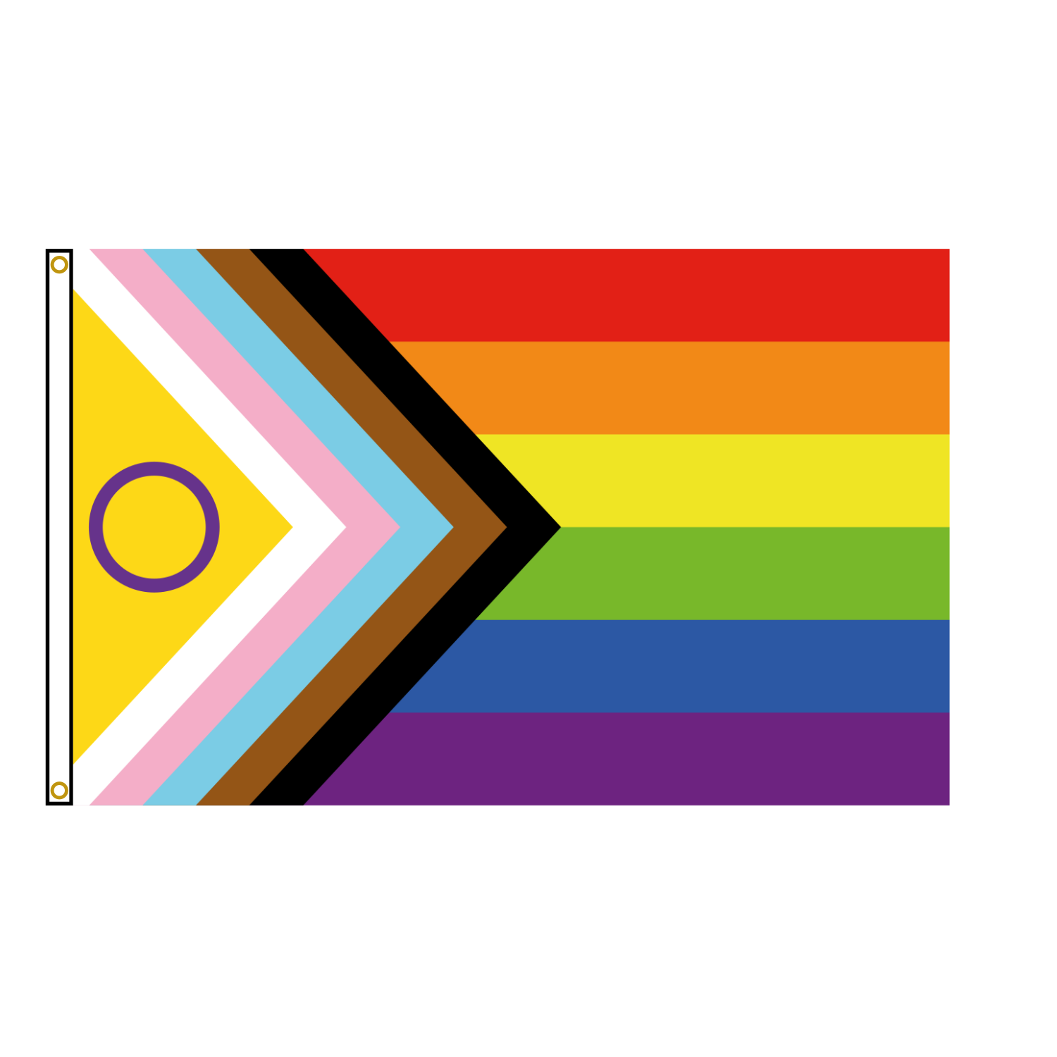 Progress Pride Flag With Intersex