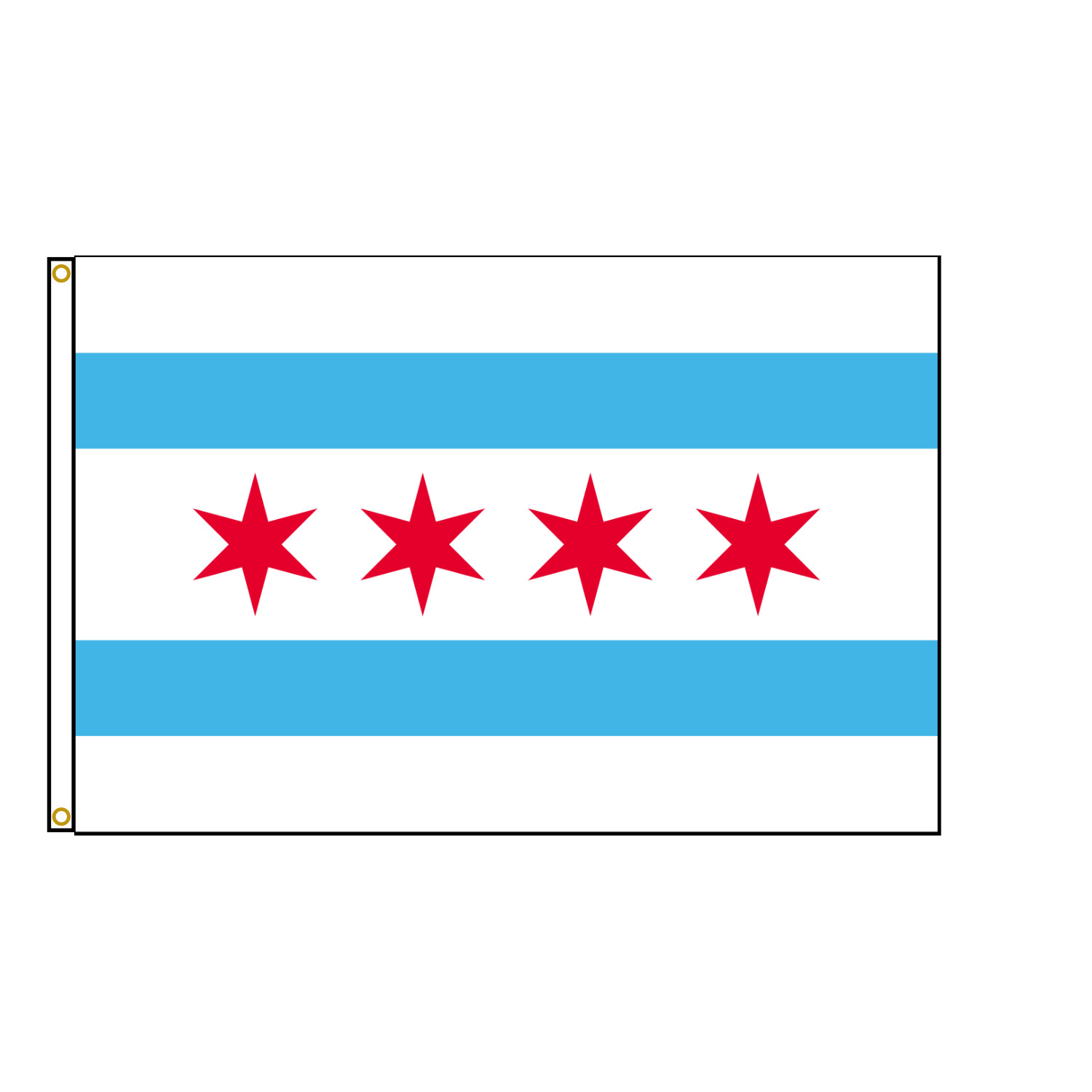 Chicago Illinois Flag