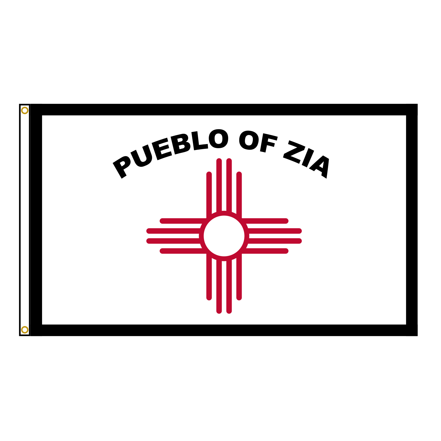 Zia Pueblo Flag