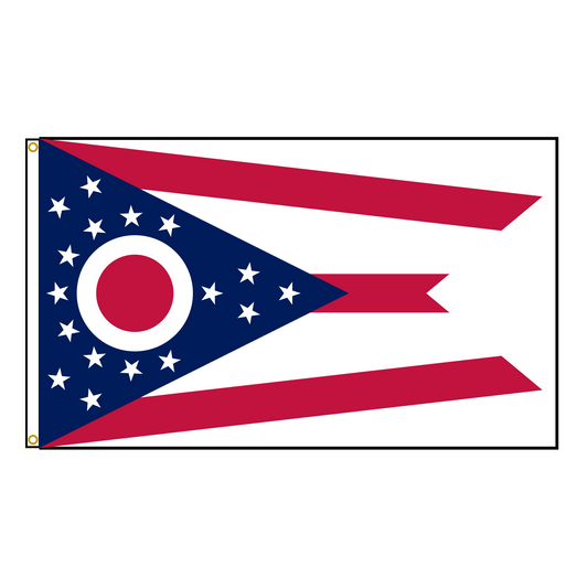 Ohio State Flag Polyester USA