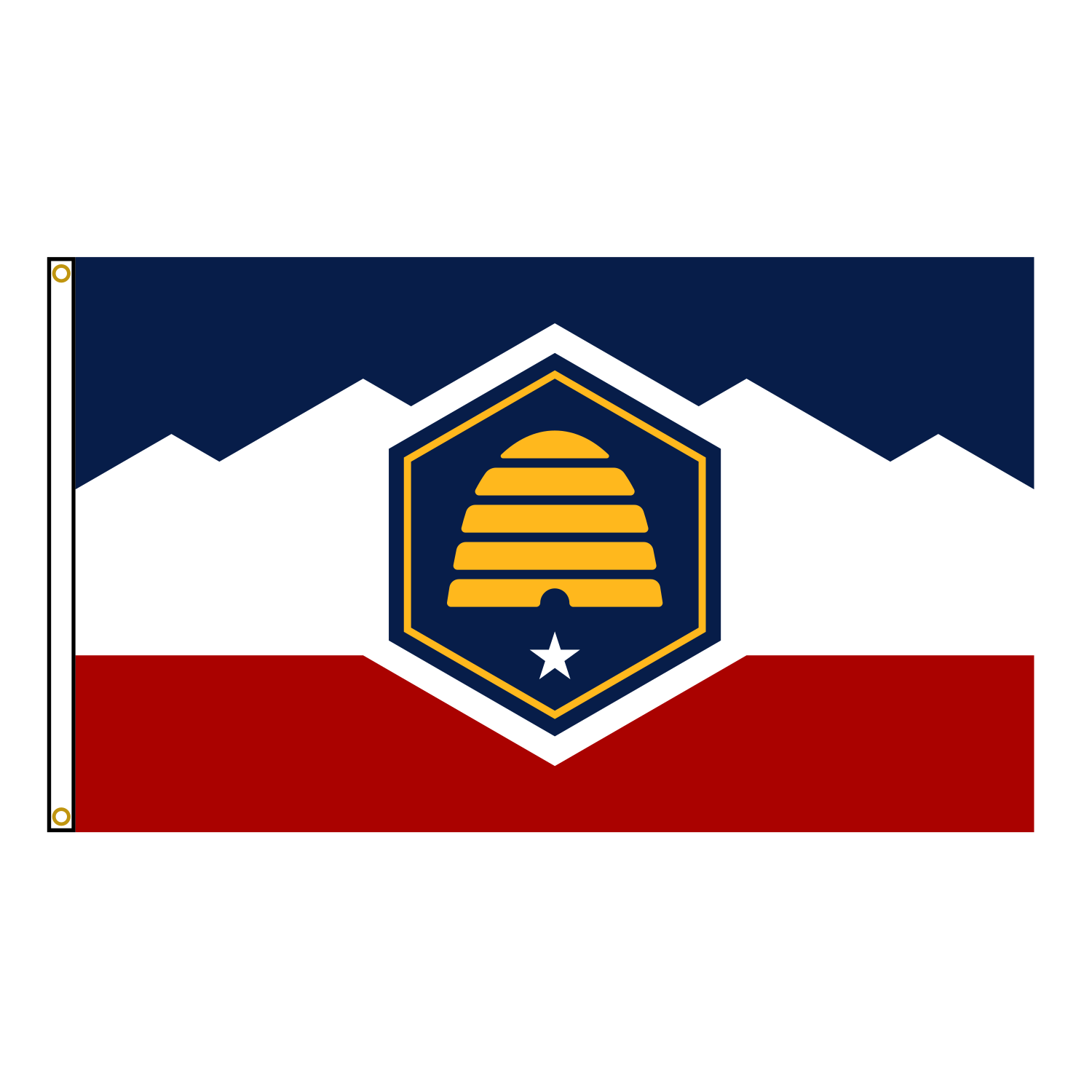 New Utah State Flag USA