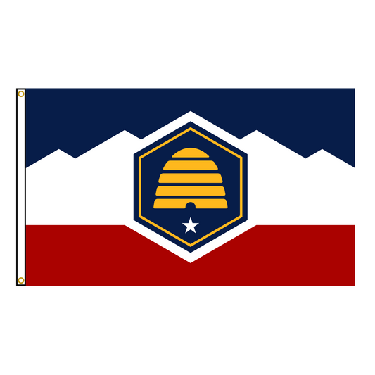 New Utah State Flag USA