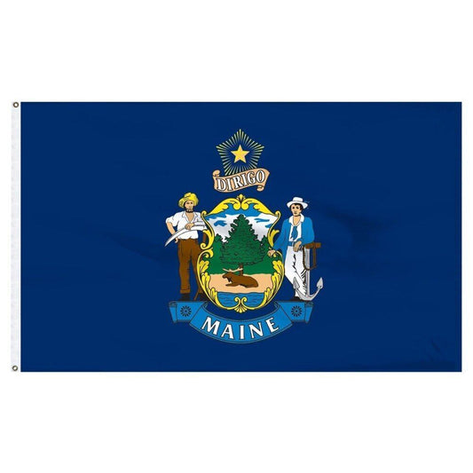 Maine State Flag USA