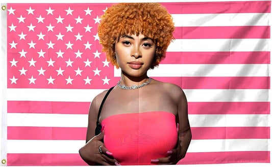 Ice Spice Pink USA Flag