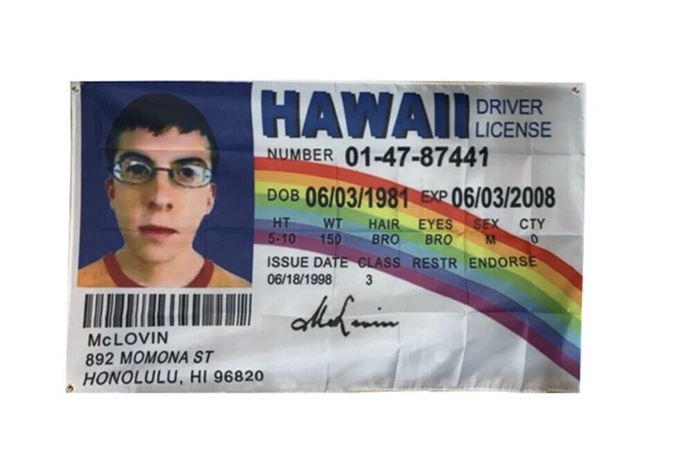 McLovin ID Flag Superbad