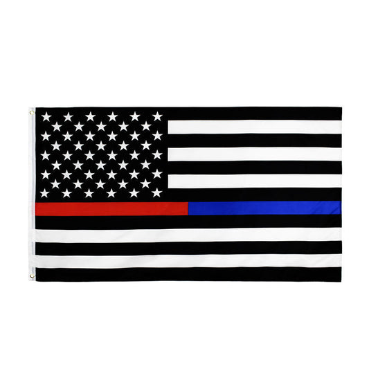 Thin Red and Blue Line Flag