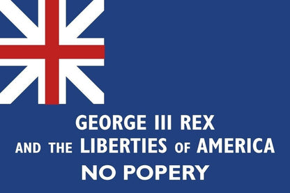 New York Union George Rex Flag George Rex Blue