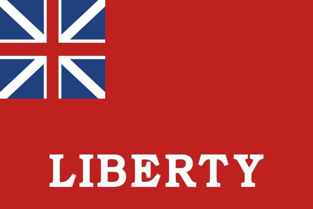 New York Union George Rex Flag LIBERTY