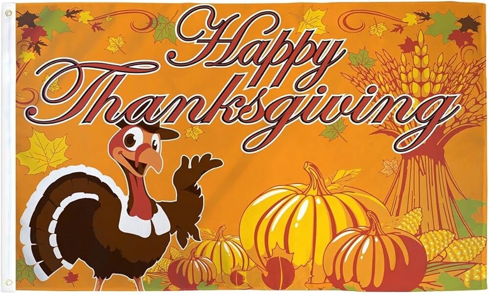 Happy Thanksgiving Flag
