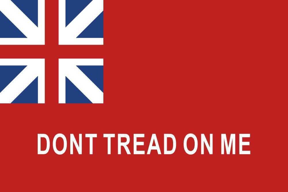 New York Union George Rex Flag Don't Tread on Me