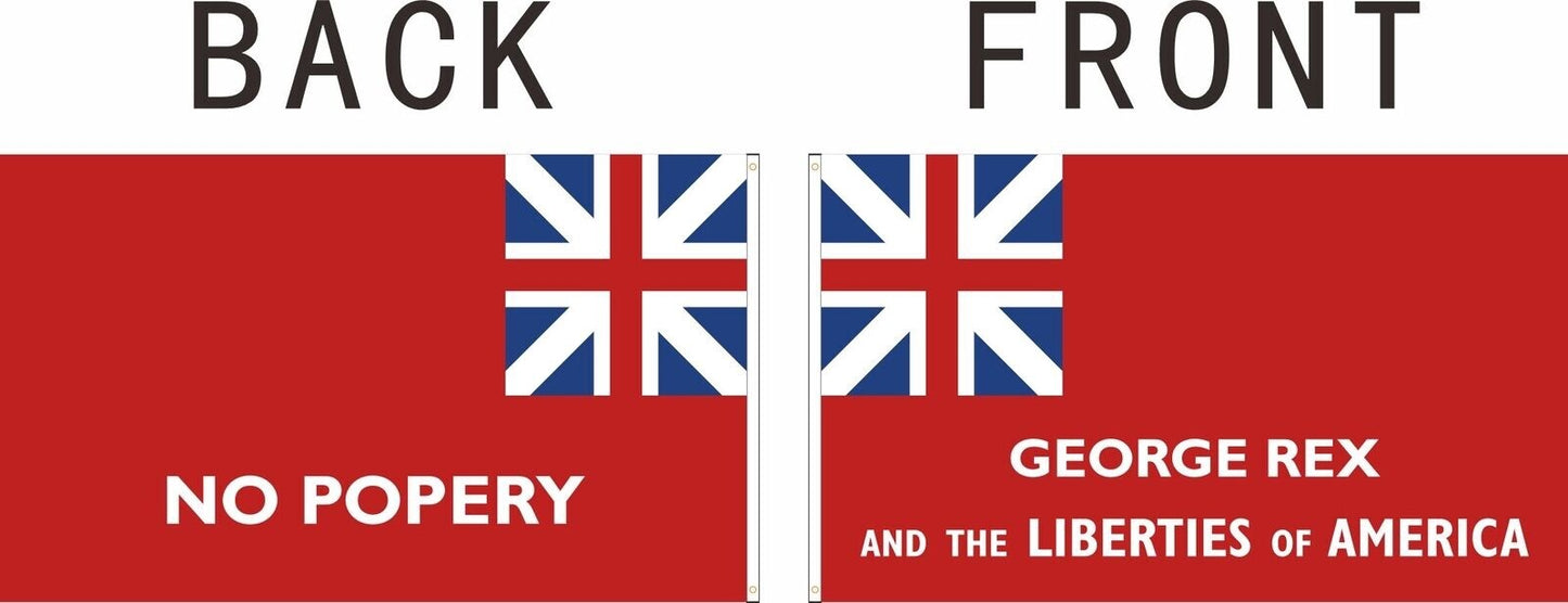 New York Union George Rex Flag George Rex Red obverse+reverse