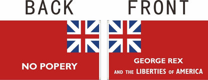 New York Union George Rex Flag George Rex Red obverse+reverse