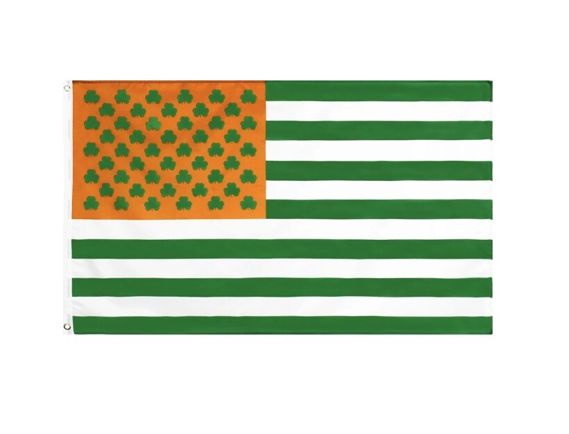 Saint Patrick's USA Flag