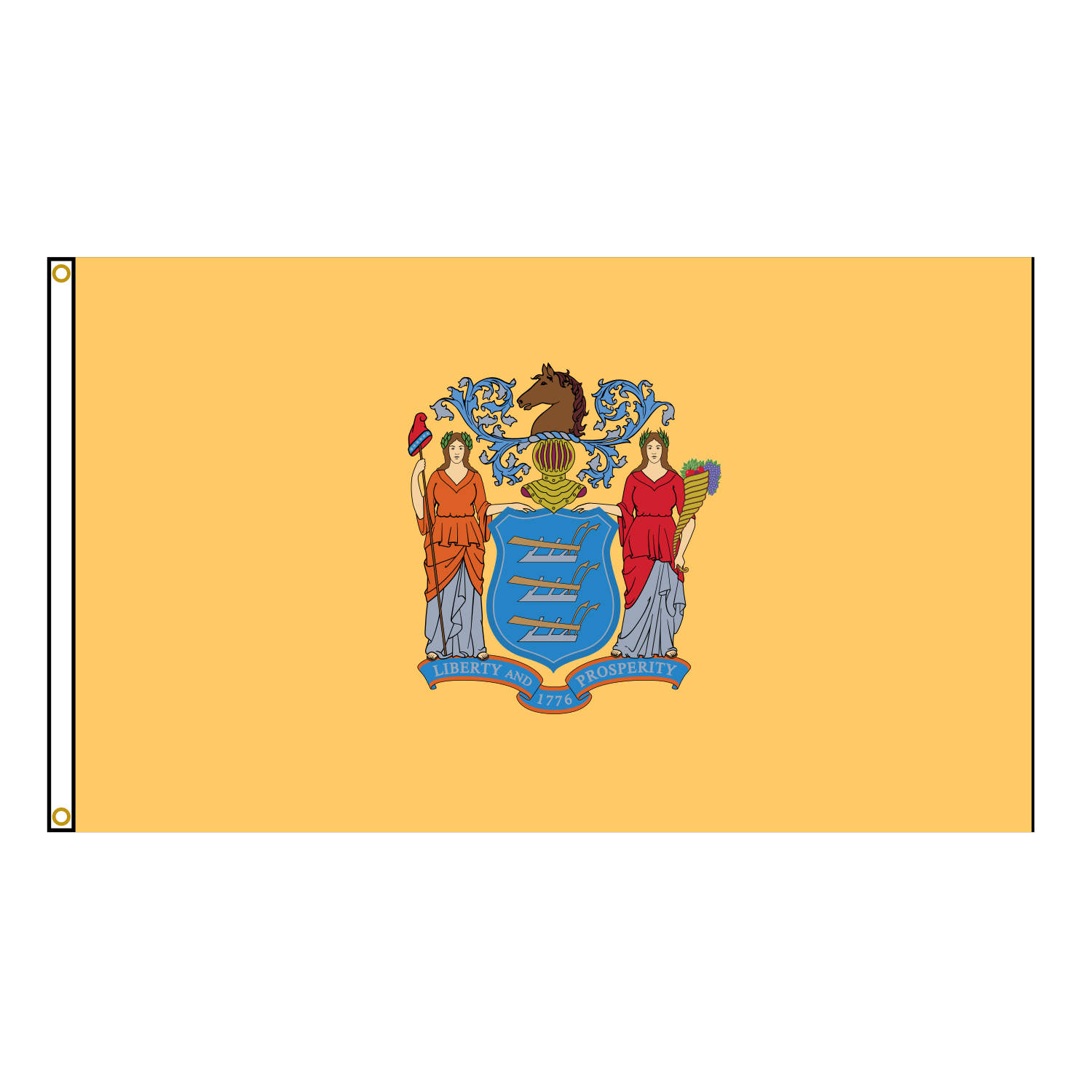 New Jersey State Flag Polyester USA