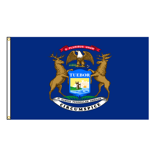 Michigan State Flag Polyester USA