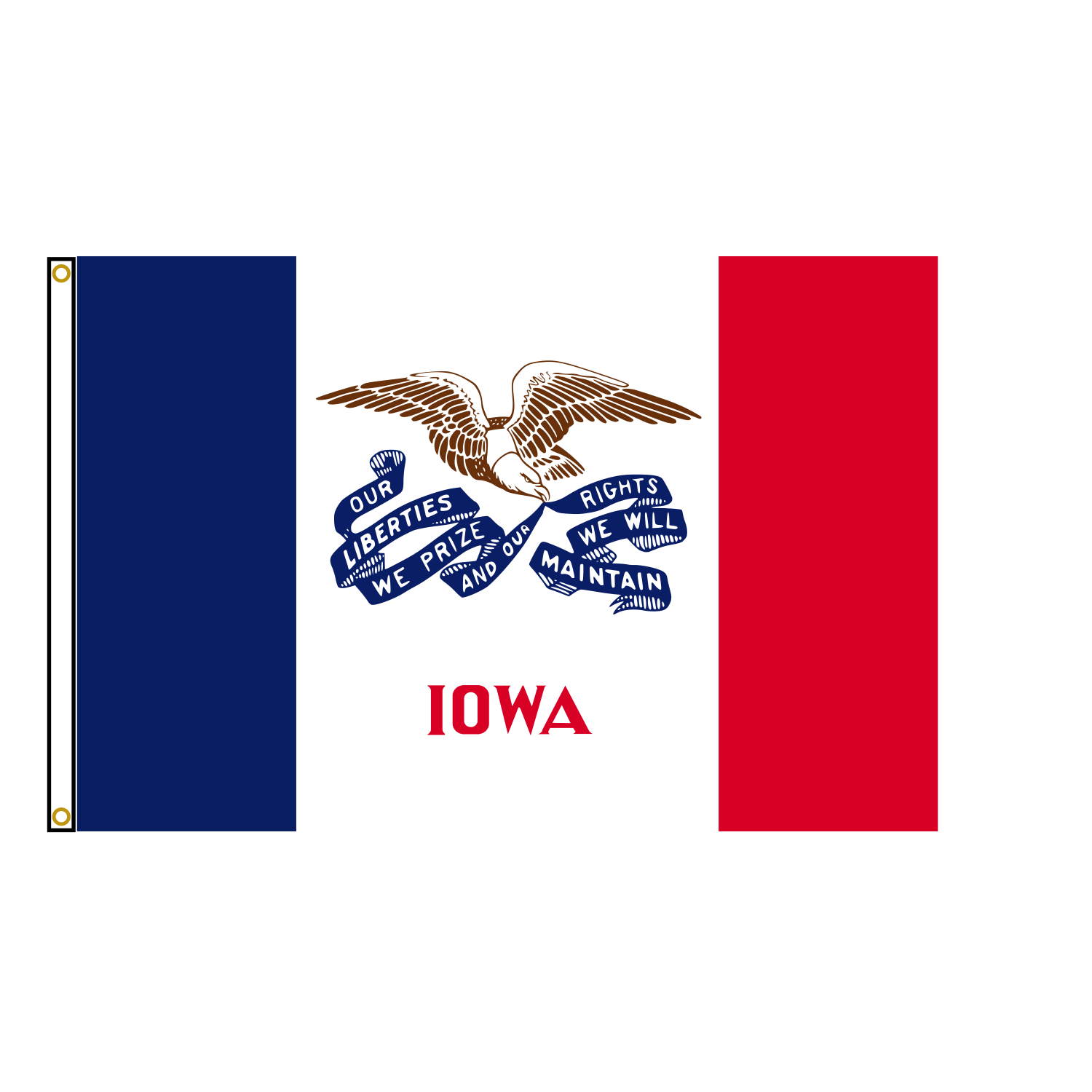Iowa State Flag USA