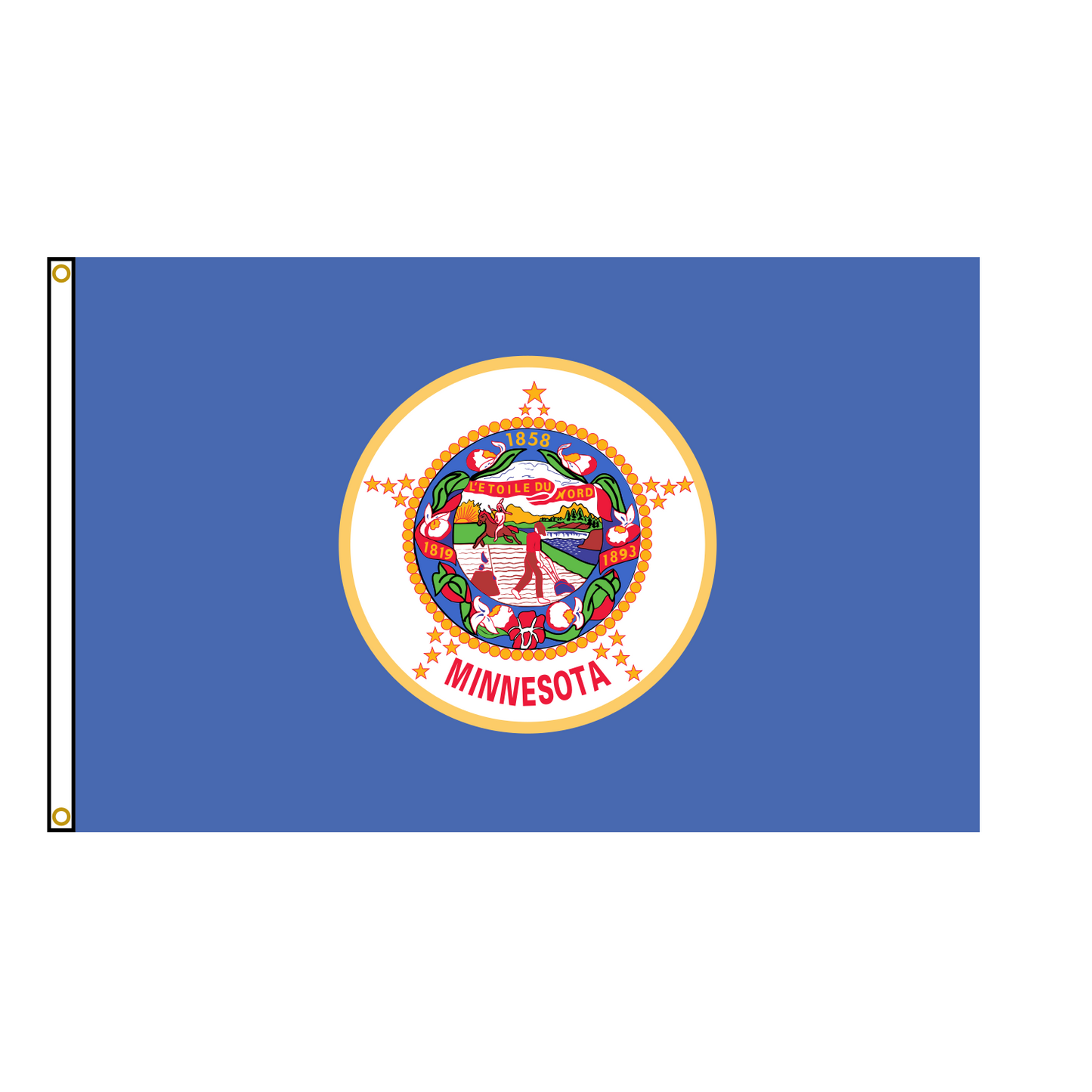 Old Minnesota State Flag USA