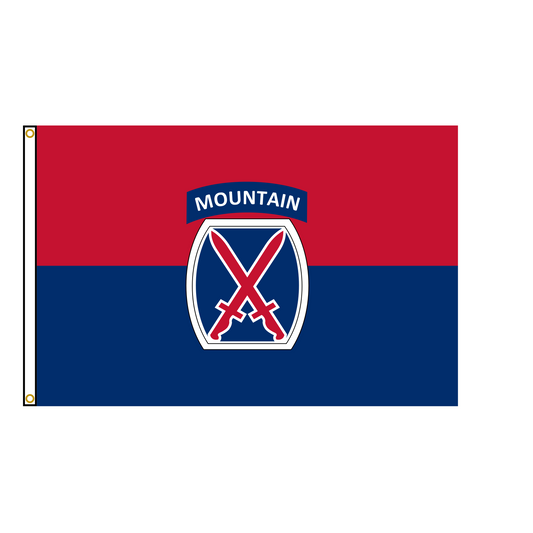 10th Mountain Division Flag USA