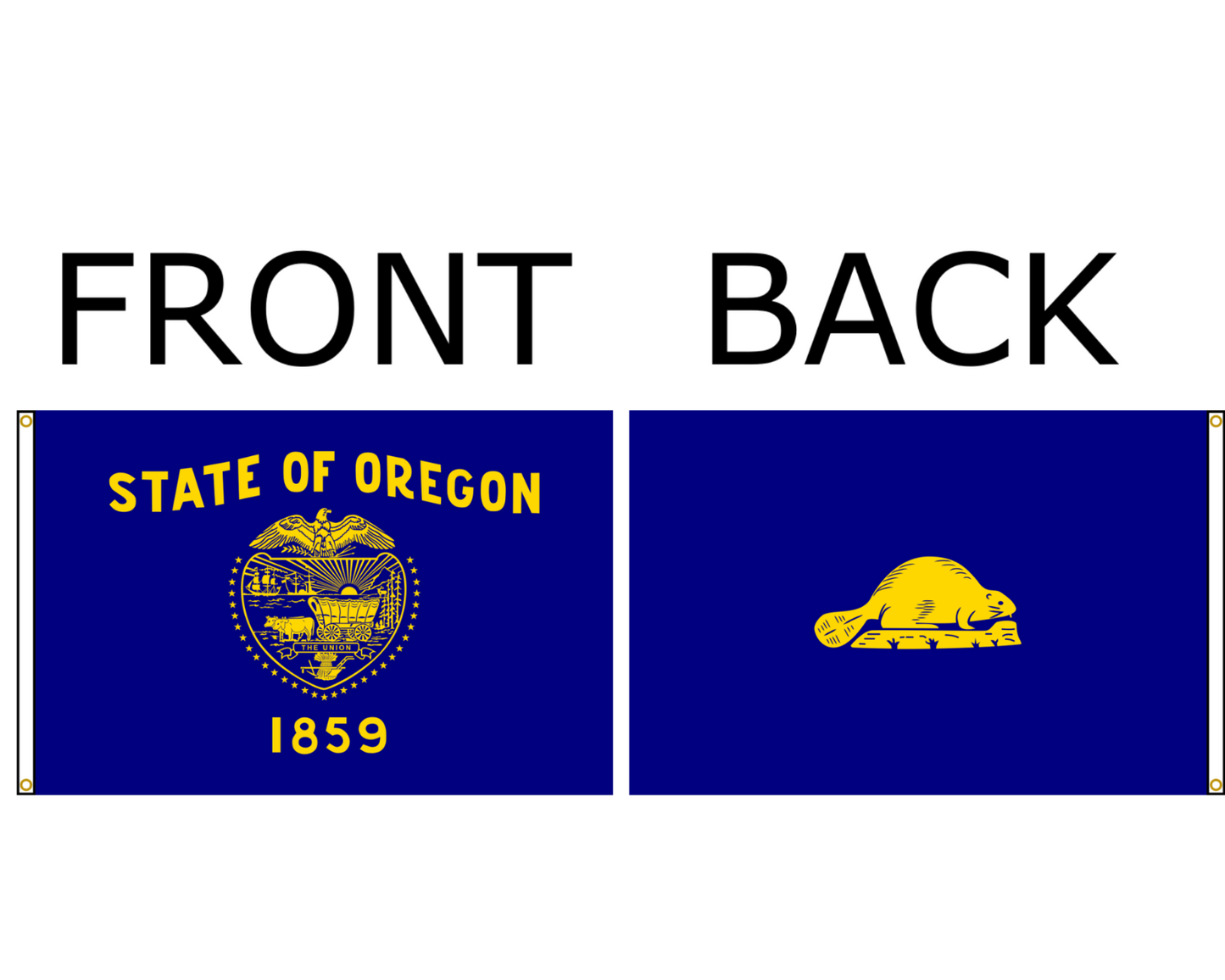 Oregon State Flag Double Sided
