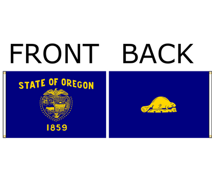 Oregon State Flag Double Sided