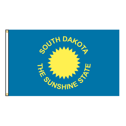 Old South Dakota State Flag 1909 - 1963