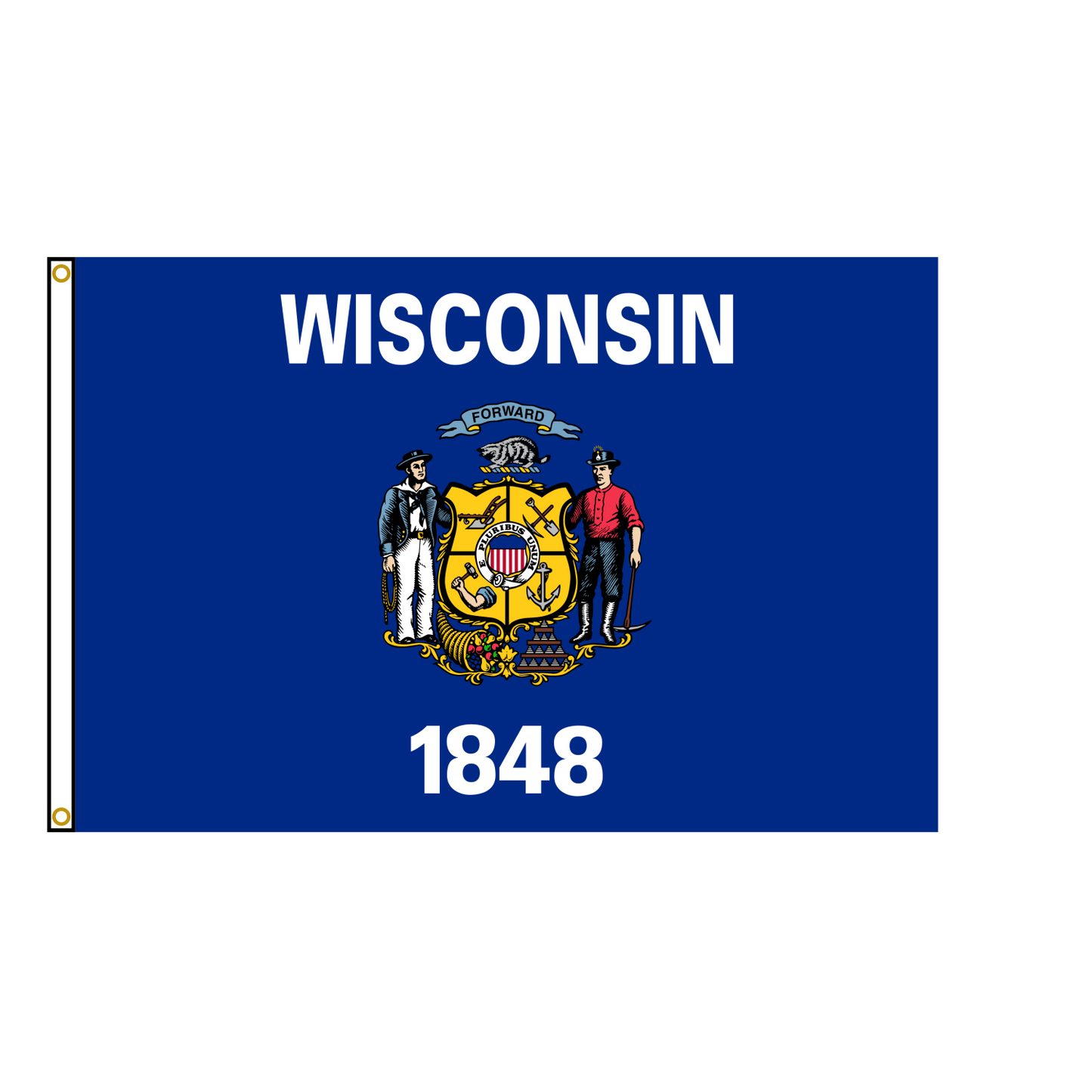 Wisconsin State Flag USA